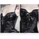 Blood Supply Gothic Bodycon Cami Dress Evening Gown PU Leather Mermaid Dress