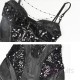 Blood Supply Gothic Bodycon Cami Dress Evening Gown PU Leather Mermaid Dress