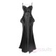 Blood Supply Gothic Bodycon Cami Dress Evening Gown PU Leather Mermaid Dress