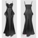Blood Supply Gothic Bodycon Cami Dress Evening Gown PU Leather Mermaid Dress