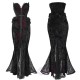 Blood Supply Romantic Goth Neckline Vampire Mermaid Dress