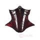Blood Supply Gothic Corset Top with Lace Mesh Yarn Trailing Skirt Set