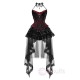 Blood Supply Gothic Corset Top with Lace Mesh Yarn Trailing Skirt Set