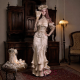 Blood Supply Bow Lace Slim Fishbone Gothic Lolita Top and Skirt Dress Set