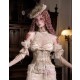 Blood Supply Bow Lace Slim Fishbone Gothic Lolita Top and Skirt Dress Set