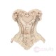 Blood Supply Rococo Duchess Fishbone Corset With Vintage Long Train Half Skirt