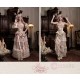 Blood Supply Rococo Duchess Fishbone Corset With Vintage Long Train Half Skirt