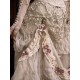 Blood Supply Rococo Duchess Fishbone Corset With Vintage Long Train Half Skirt