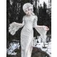 Blood Supply Gothic Lolita OP Dress White Qi Lolita One Piece Dress