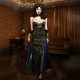 Blood Supply Gothic Punk Slim Fit Halter Dress