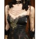 Blood Supply Gothic Punk Slim Fit Halter Dress