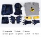 Adam West 1966 Cosplay Costume Full set