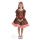 2020 Christmas Gingerbread Man Costume for Kids Girls Holiday Dress