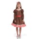 2020 Christmas Gingerbread Man Costume for Kids Girls Holiday Dress