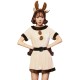 2022 Women's Christmas Reindeer Costume Dress Full Set with Headband