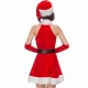 2022 Girls Christmas Santa Costume Dress with Hat and Accessories