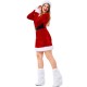 2022 Plus Size Women's Santa Costume Dress with Hat for Christmas