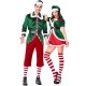 Christmas Elf Couple Costume Set for Lovers Men and Women