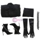 Cruella De Vil Black Suit Cosplay Costume Full Set