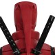 Marvel Rivals Deadpool Red Leather Cosplay Costumes