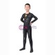 Kids Black Adam Spandex Printed Cosplay Costume Halloween Cosplay Suit