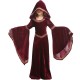 2023 Burgundy Vampire Medieval Costume for Kids Girls Halloween Stage Performance