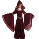 2023 Burgundy Vampire Medieval Costume for Kids Girls Halloween Stage Performance