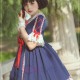 Royal Gorgeous High Waist Lolita Dress with Short Sleeves