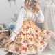 Daily Cute Printed Lolita Short Strap Skirt