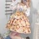 Daily Cute Printed Lolita Short Strap Skirt