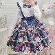 Daily Cute Printed Lolita Short Strap Skirt