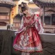 Chinese Style Daily Lolita Dress with Long Sleeves