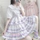 Daily Sweet Polka Dot Lolita Strap Skirt