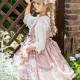 Lovely Polka Dot Princess Lolita Bud Jumper Skirt