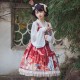 Elegant Chinese Style High Waist Lolita Jumper Skirt