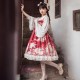 Elegant Chinese Style High Waist Lolita Jumper Skirt