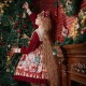 Christmas Bear Sweet Lolita Long Sleeve Dress