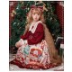 Christmas Bear Sweet Lolita Long Sleeve Dress
