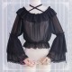 Chiffon Off-Shoulder Lolita Long Sleeve Blouse
