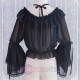 Chiffon Off-Shoulder Lolita Long Sleeve Blouse