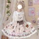 Daily Sweet Cherry Print Lolita Jumper Skirt
