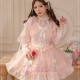 Sweet and Edgy Gothic Lolita Slip Dress with Long Sleeve Overlay