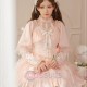 Sweet and Edgy Gothic Lolita Slip Dress with Long Sleeve Overlay