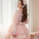 Sweet and Edgy Gothic Lolita Slip Dress with Long Sleeve Overlay
