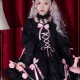 Sweet and Edgy Gothic Lolita Slip Dress with Long Sleeve Overlay