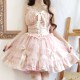 Sweet and Edgy Gothic Lolita Slip Dress with Long Sleeve Overlay