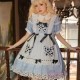 Daily Lovely Butterfly Print Lolita Short Sleeve Dress