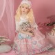 Adorable Bear Print Lolita Jumper Skirt