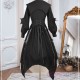 Vintage Halloween Irregular Hem Lolita Long Sleeve Dress