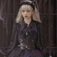 Halloween Gothic Vintage High Waist Lolita Jumper Skirt Set
